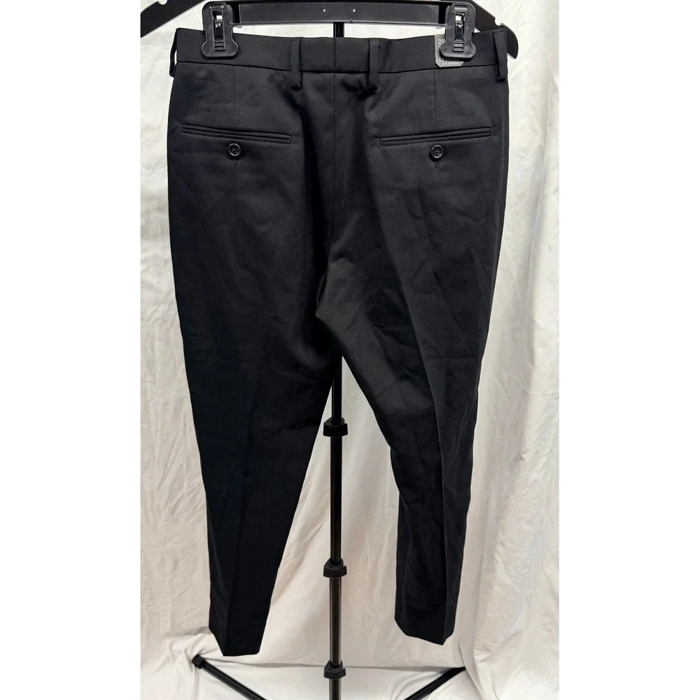 J.Crew NEW $250 Men's Ludlow Slim Stretch Black Italian Wool Trousers 28x32
